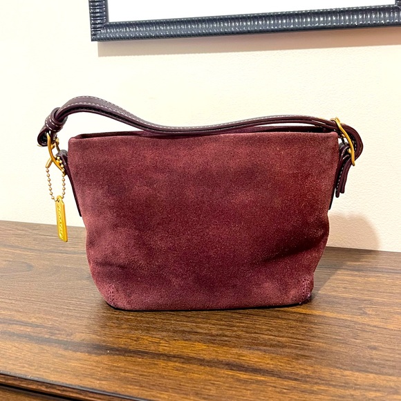 Coach Y2K vintage suede mini bag purse - Picture 1 of 12